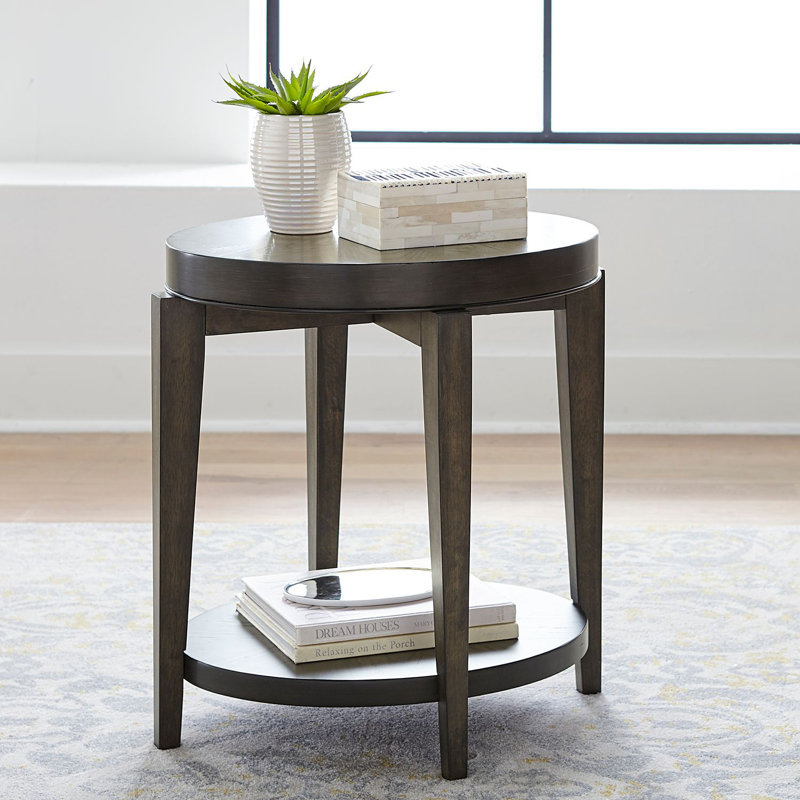 Red Barrel Studio® Naomy 24'' Tall Tray Top Sled End Table Wayfair